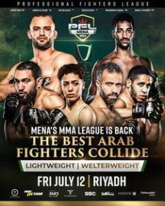 PFL MENA 2 Fight Card Revealed: El Dafrawy vs. Miceli to Headline Thrilling July 4 Show in Saudi Arabia
