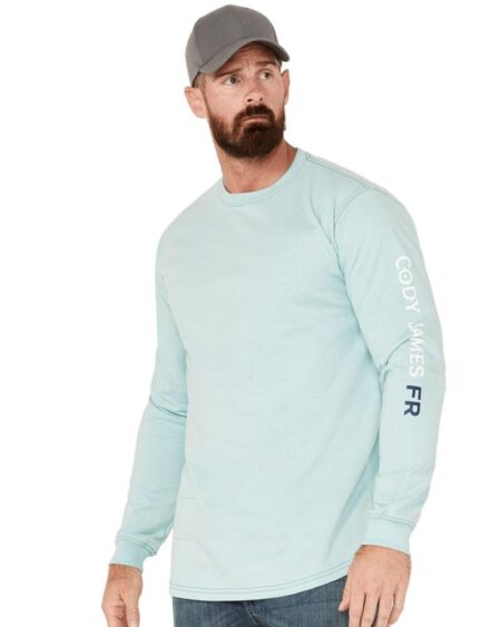 Cody James Men’s Flame-Resistant Back Graphic Long Sleeve Work T-Shirt