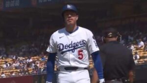 Freddie Freeman Leaves Dodgers Game After Being Struck by Pitch