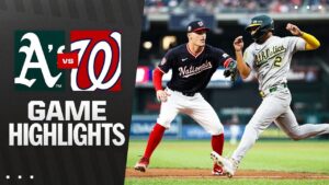 Thrilling Highlights and Scores from the Athletics vs. Washington Nationals Game – 08/05/2025