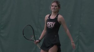 Kelly Dowouna Shatters Records: Dominates Women’s Singles Wins at Saint Francis University!