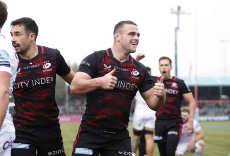 Noah Caluori Shines as Saracens Crush Sale Sharks 65-14