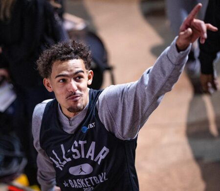 Trae Young Leaves Game Against Nets with Sprained Knee